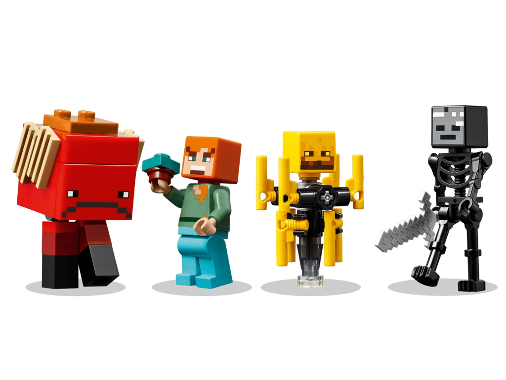Конструктор LEGO Minecraft Битва с лавой в Незере, 99 деталей