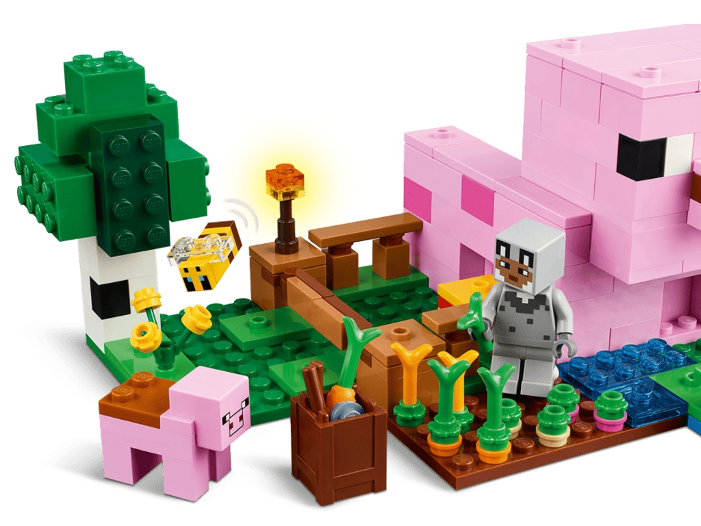 Конструктор LEGO Minecraft Дом для поросят, 238 деталей