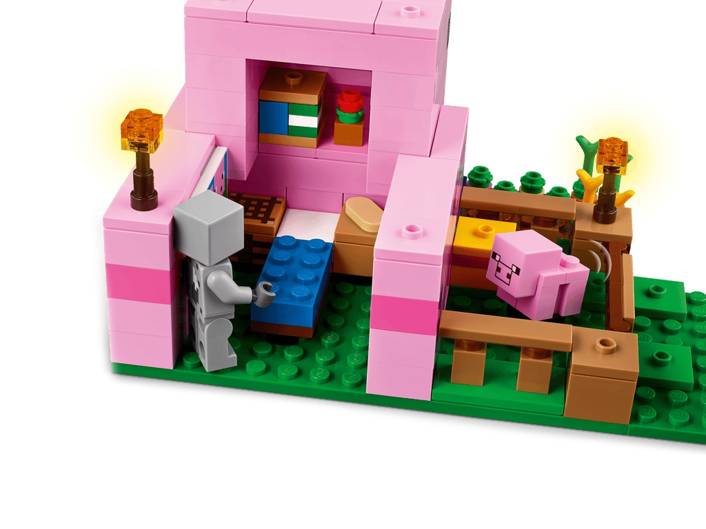 Конструктор LEGO Minecraft Дом для поросят, 238 деталей