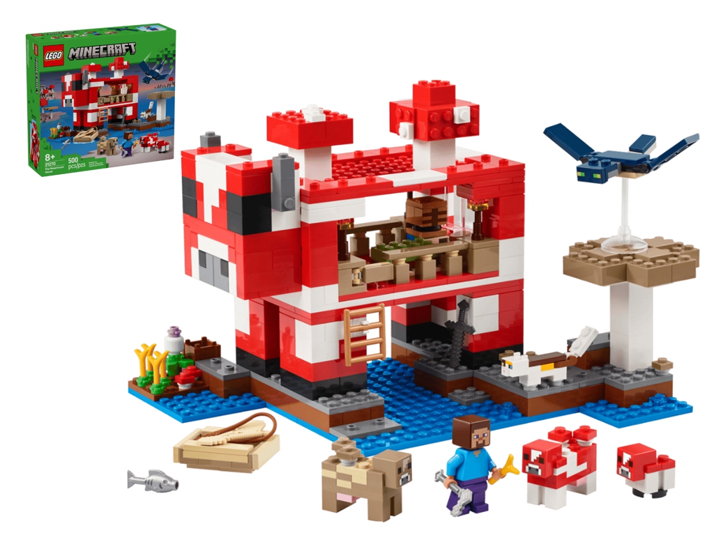 Конструктор LEGO Minecraft Грибной дом, 272 детали