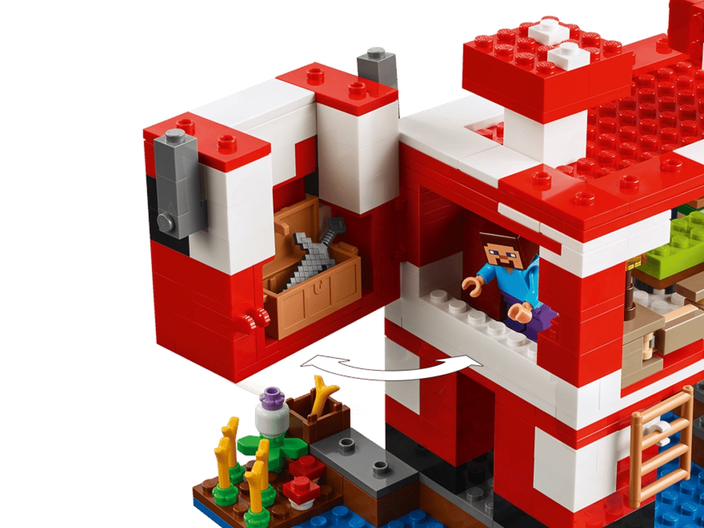 Конструктор LEGO Minecraft Грибной дом, 272 детали
