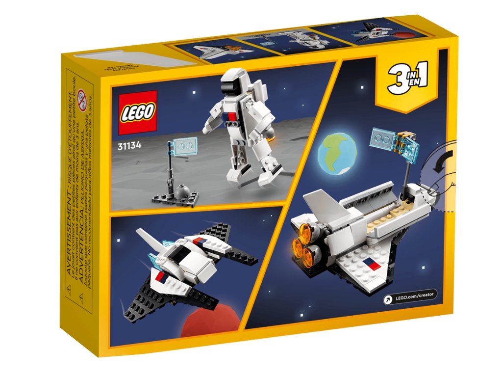 Конструктор LEGO Creator 3 в 1 Космический шаттл, 144 детали