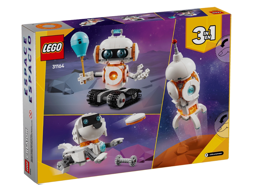 Конструктор LEGO Creator 3 в 1 Космический робот, 281 деталь