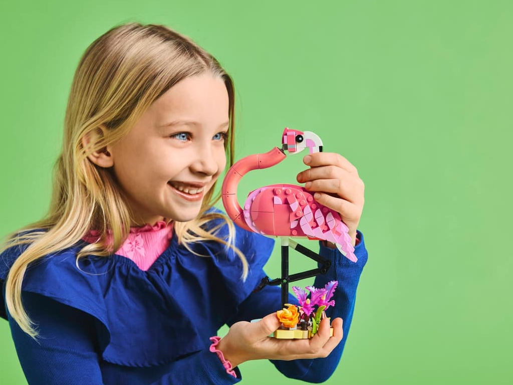 Конструктор LEGO Creator 3 в 1 Дикие животные: Розовый фламинго, 288 деталей