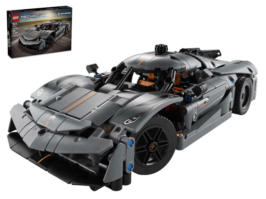 Конструктор LEGO Technic Koenigsegg Jesko Absolut, серый гиперкар, 801 деталей