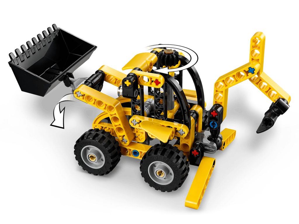 Конструктор LEGO Technic Экскаватор-погрузчик, 104 деталей
