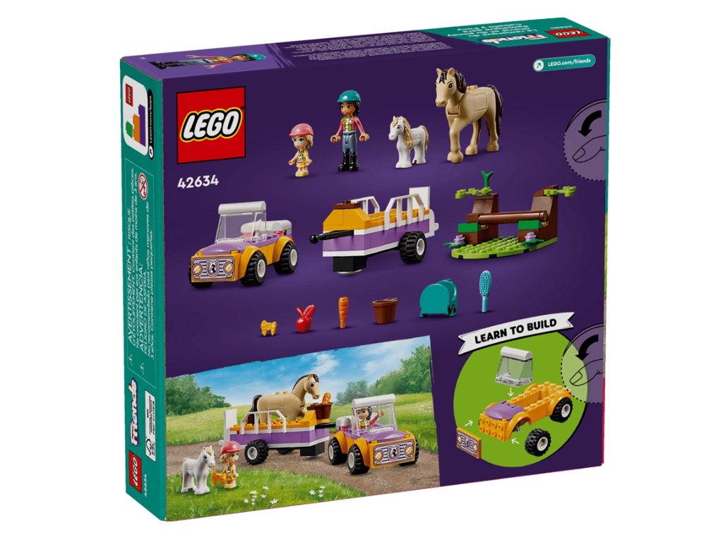 Конструктор Причіп для коня й поні 105 деталей, LEGO Friends 68782
