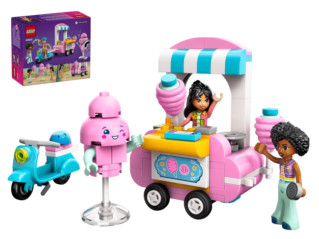 Конструктор LEGO Friends Ятка із солодкою ватою та скутер, 110 деталей