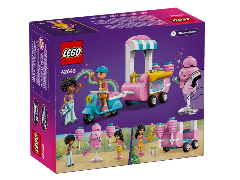 Конструктор LEGO Friends Ятка із солодкою ватою та скутер, 110 деталей