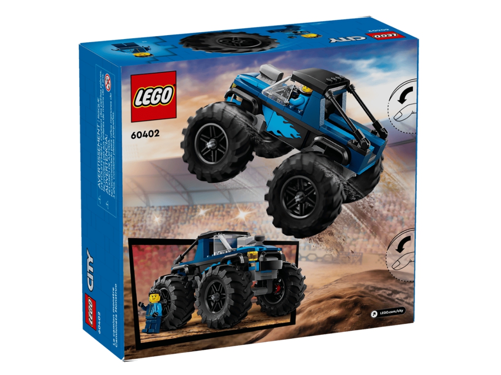 Конструктор LEGO City Синя вантажівка-монстр, 148 деталей