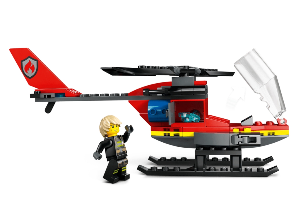 Конструктор LEGO City Пожежний рятувальний гелікоптер, 85 деталей