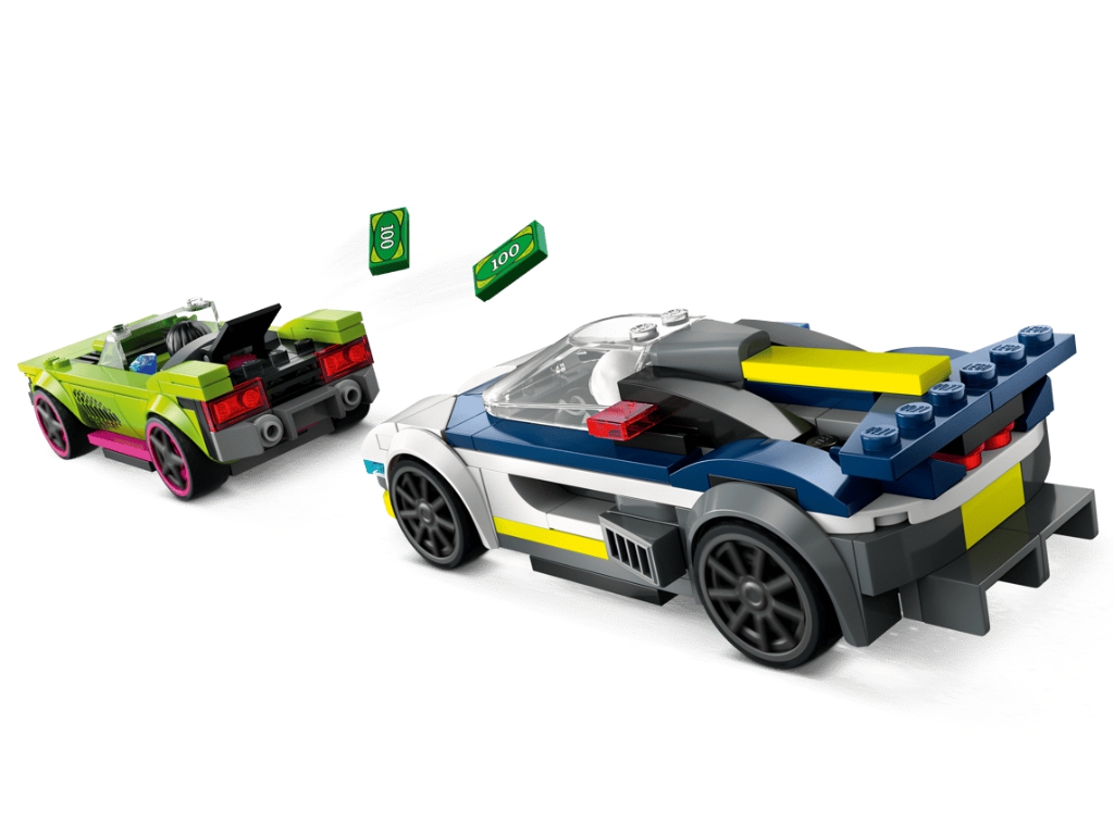 Конструктор LEGO City Переслідування маслкара на поліцейському автомобілі, 213 деталей