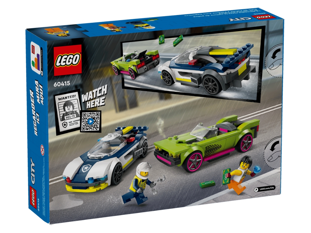 Конструктор LEGO City Переслідування маслкара на поліцейському автомобілі, 213 деталей