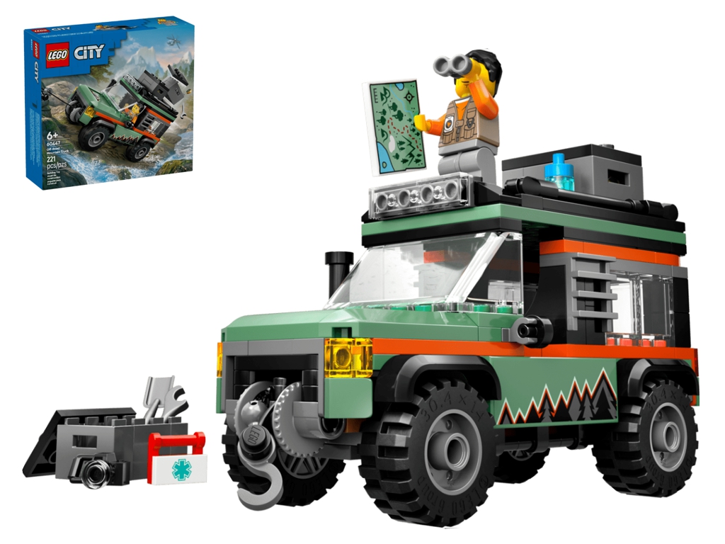 Конструктор LEGO City Внедорожный горный грузовик 4×4, 221 деталь