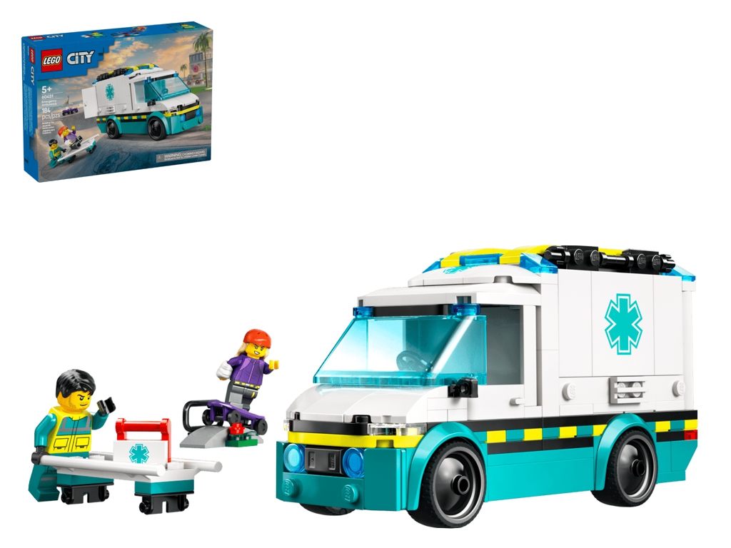 Конструктор LEGO City Скорая помощь, 184 детали