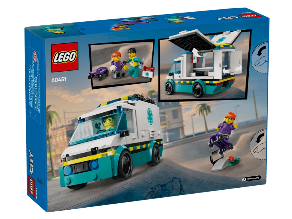 Конструктор LEGO City Скорая помощь, 184 детали
