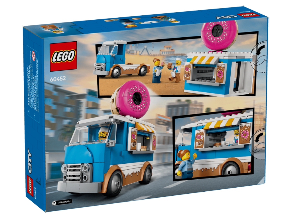 Конструктор LEGO City Грузовик с пончиками, 196 деталей