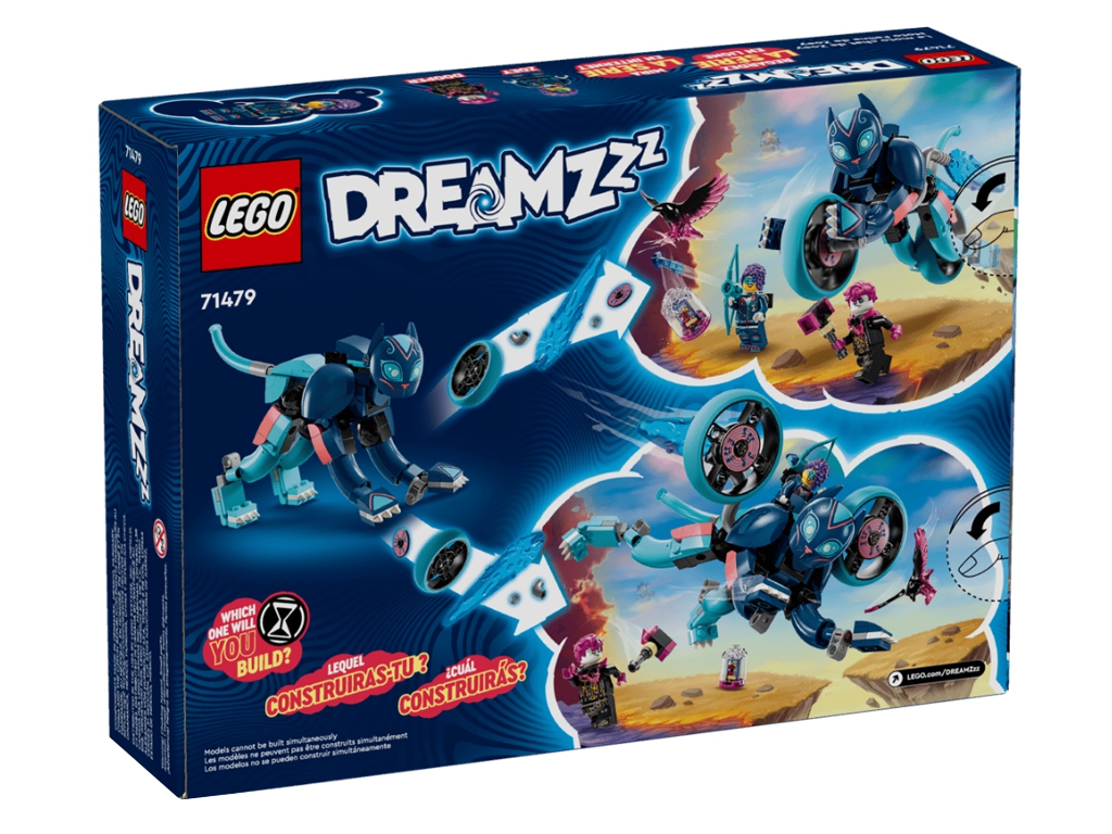 Конструктор LEGO DREAMZzz Кошачий мотоцикл Зоуи, 226 деталей