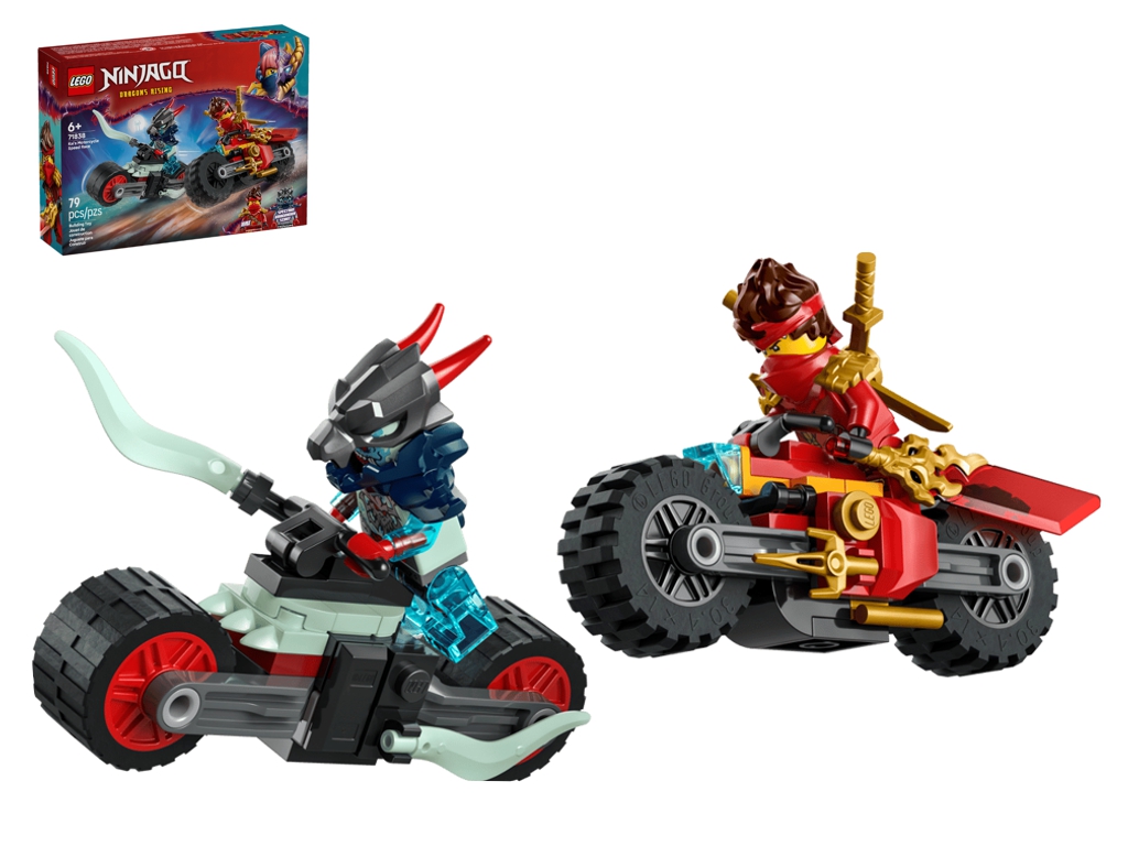 Конструктор LEGO Ninjago Скоростная гонка Кая на мотоцикле, 79 деталей