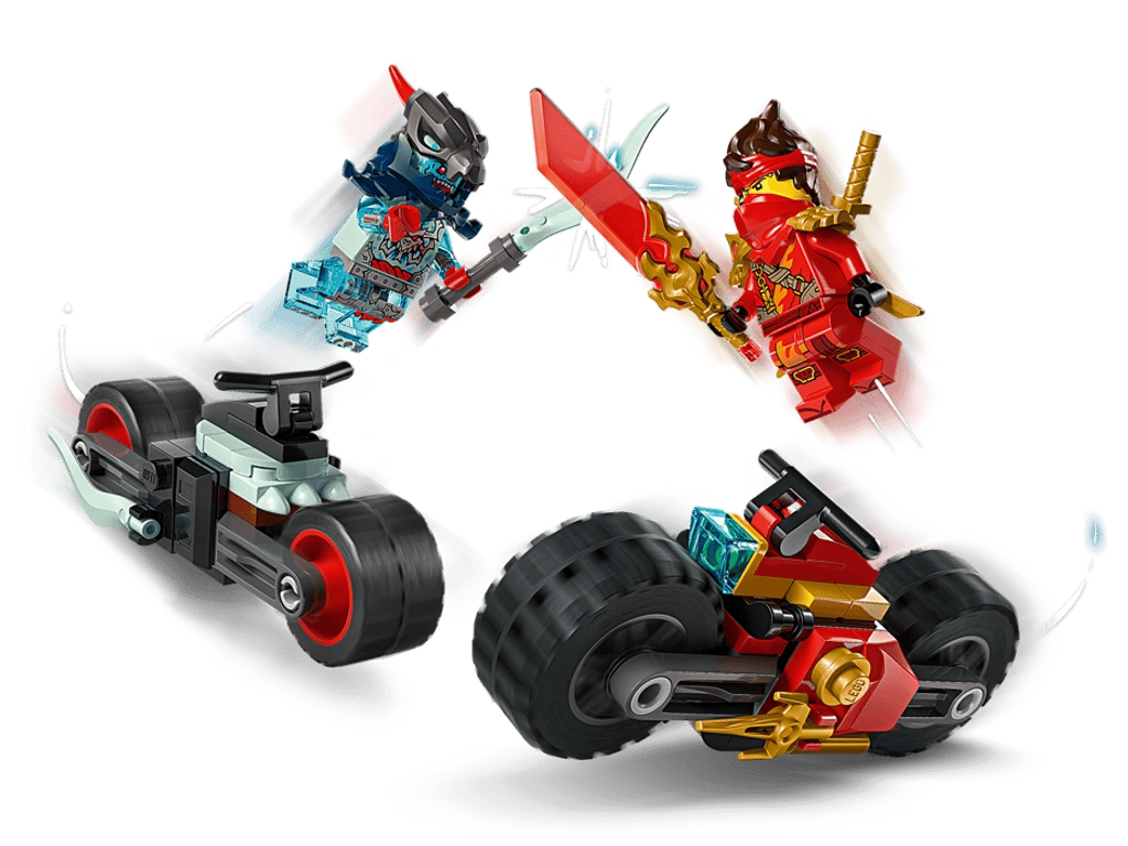 Конструктор LEGO Ninjago Скоростная гонка Кая на мотоцикле, 79 деталей
