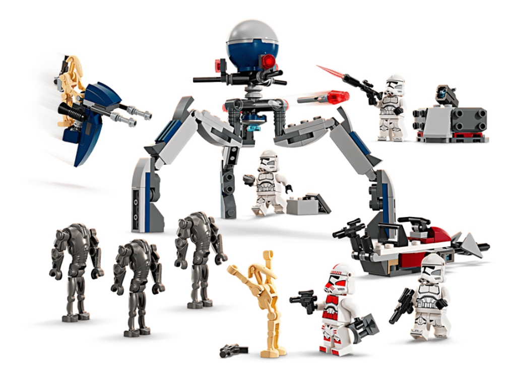 Конструктор LEGO Star Wars Клоны-пехотинцы и боевой дроид. Боевой набор, 215 деталей
