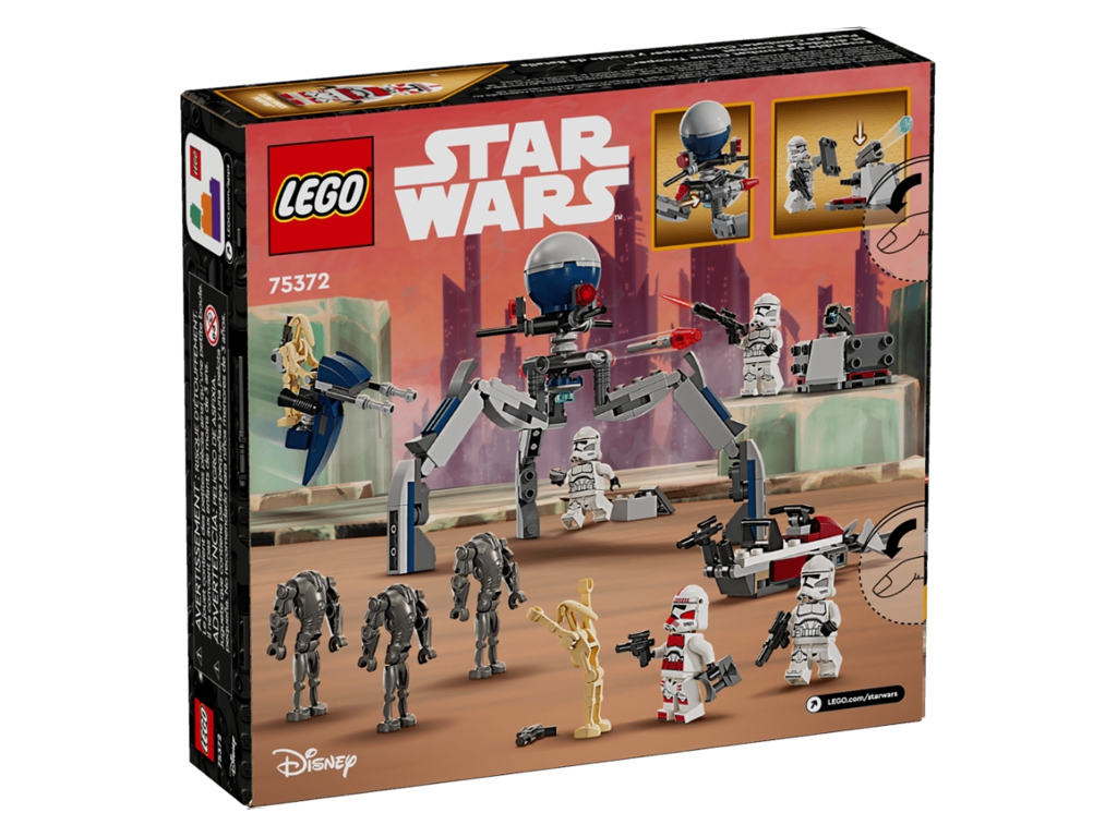 Конструктор LEGO Star Wars Клоны-пехотинцы и боевой дроид. Боевой набор, 215 деталей