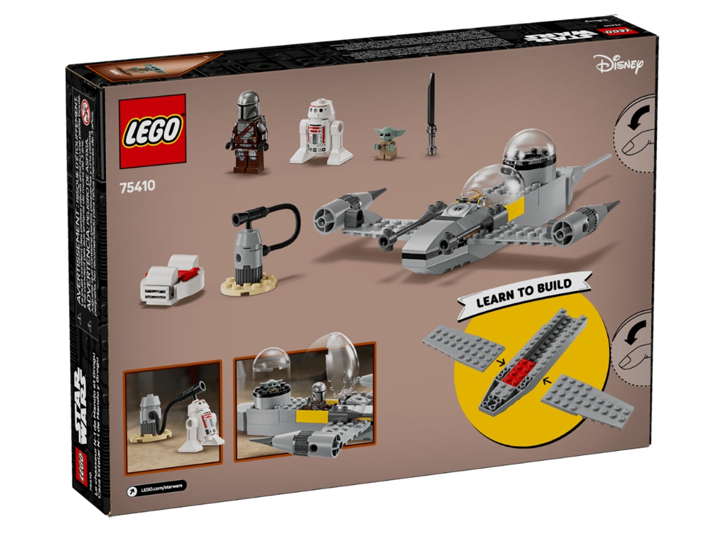 Конструктор LEGO Star Wars Звездный истребитель N-1 Мандо и Грогу, 92 детали