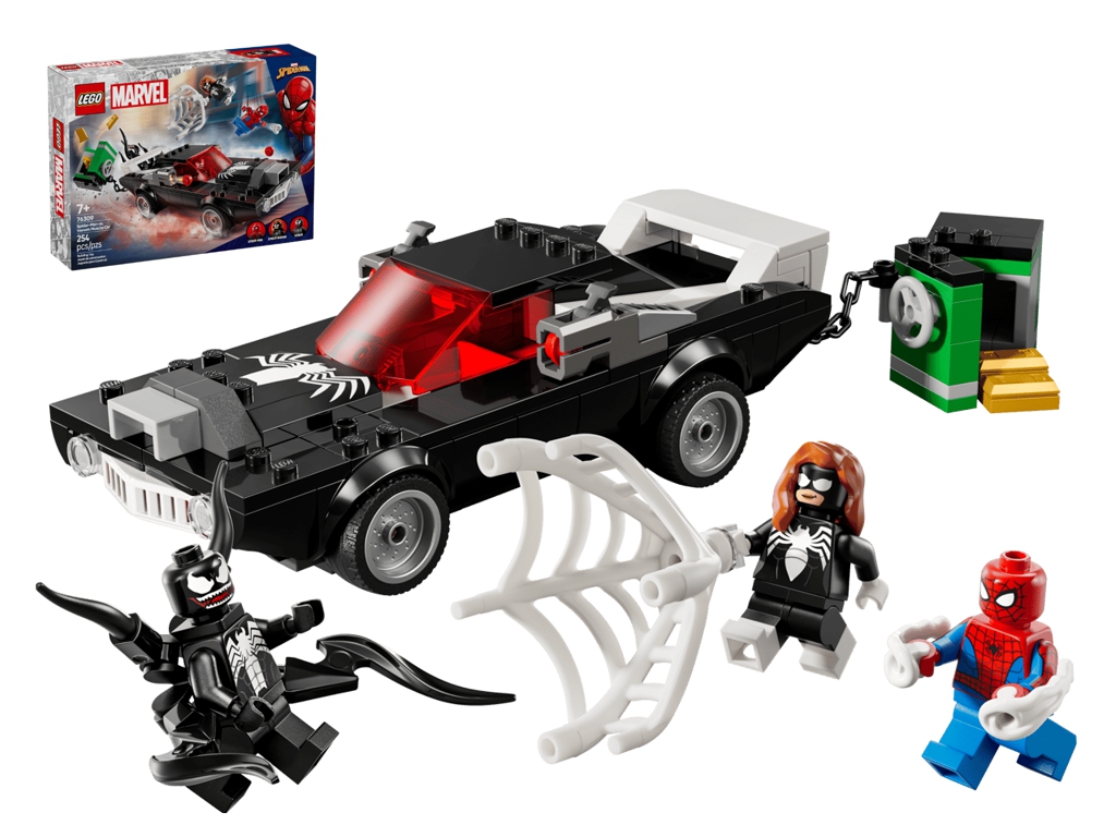 Конструктор LEGO Marvel Человек-паук против маслкара Венома, 254 деталей