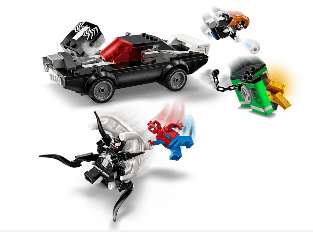 Конструктор LEGO Marvel Человек-паук против маслкара Венома, 254 деталей