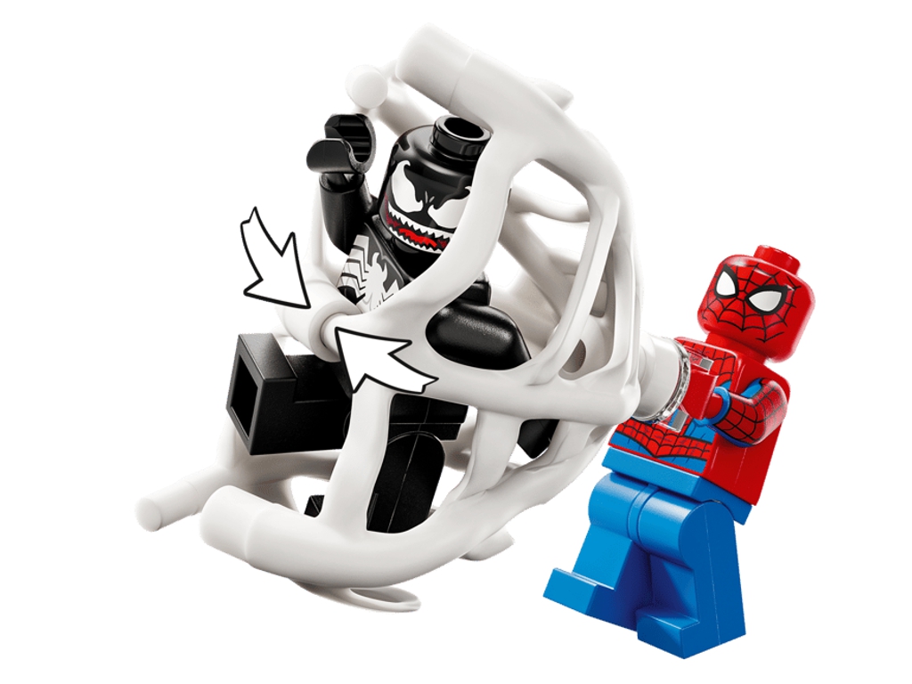 Конструктор LEGO Marvel Человек-паук против маслкара Венома, 254 деталей