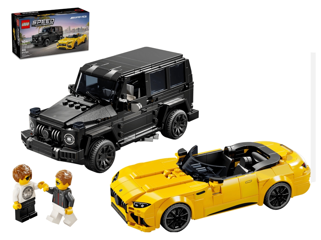 Конструктор LEGO Speed Champions Mercedes-AMG G 63 и Mercedes-AMG SL 63, 808 деталей
