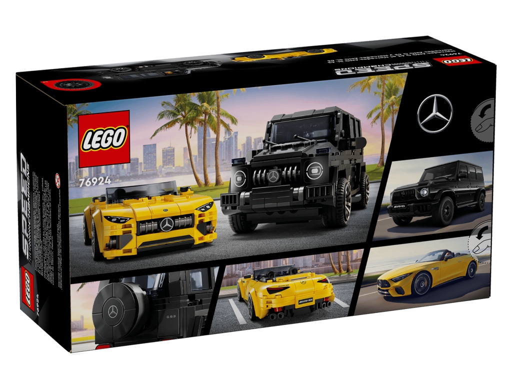 Конструктор LEGO Speed Champions Mercedes-AMG G 63 и Mercedes-AMG SL 63, 808 деталей