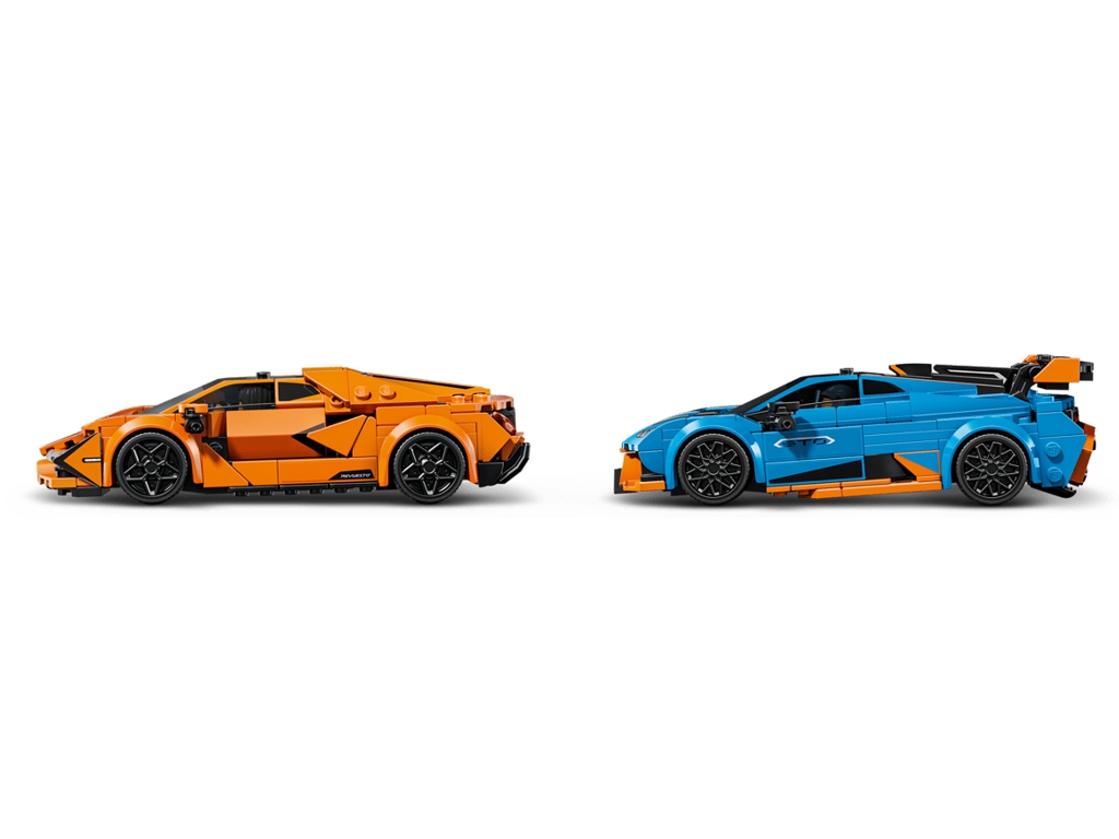Конструктор LEGO Speed Champions Lamborghini Revuelto и Lamborghini Huracán STO, 607 деталей