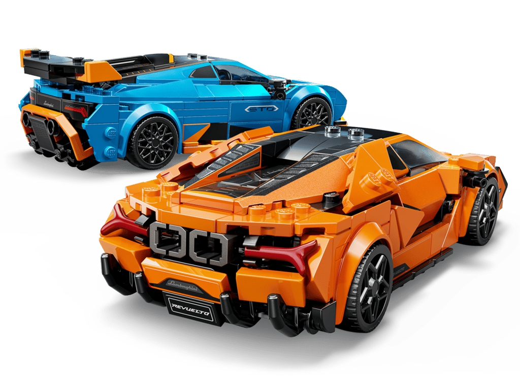 Конструктор LEGO Speed Champions Lamborghini Revuelto и Lamborghini Huracán STO, 607 деталей