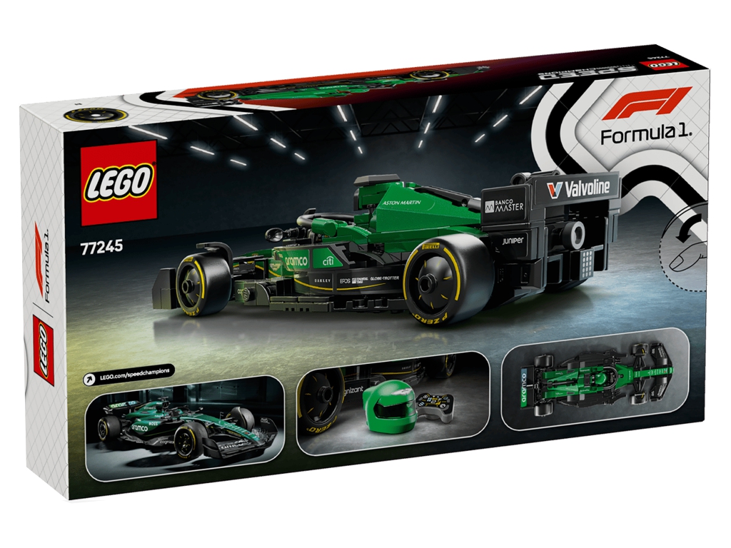 Конструктор LEGO Speed Champions Гоночный автомобиль Aston Martin Aramco F1 AMR24, 269 деталей