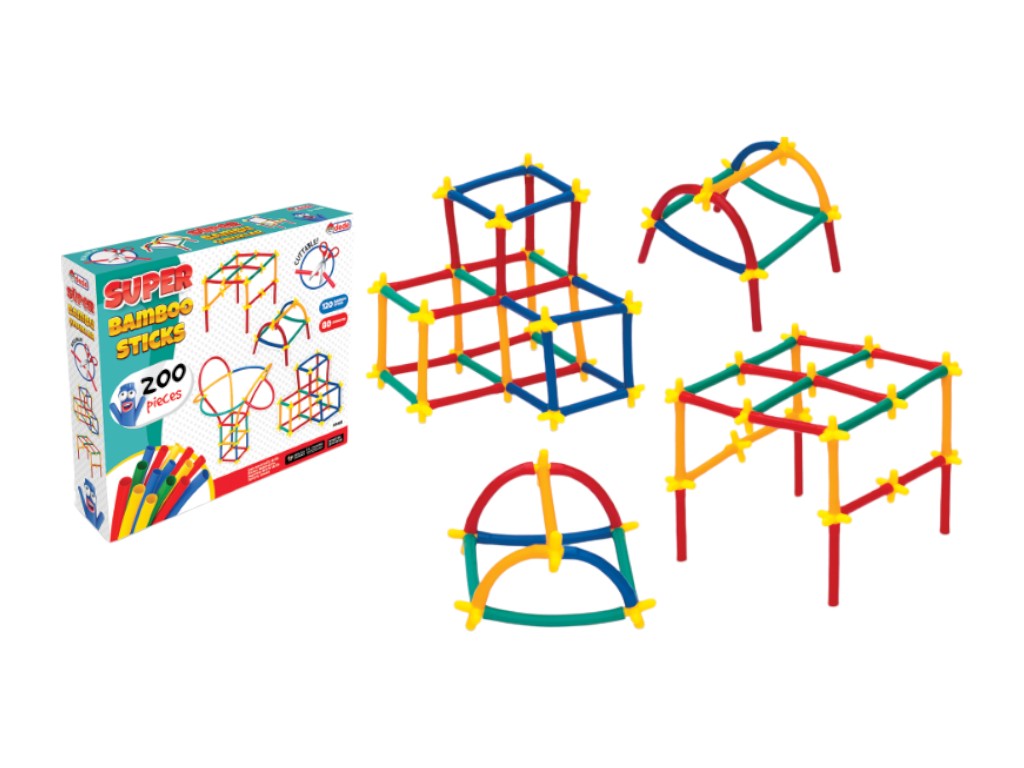 Конструктор-соломинки Спортплощадка, 200 деталей