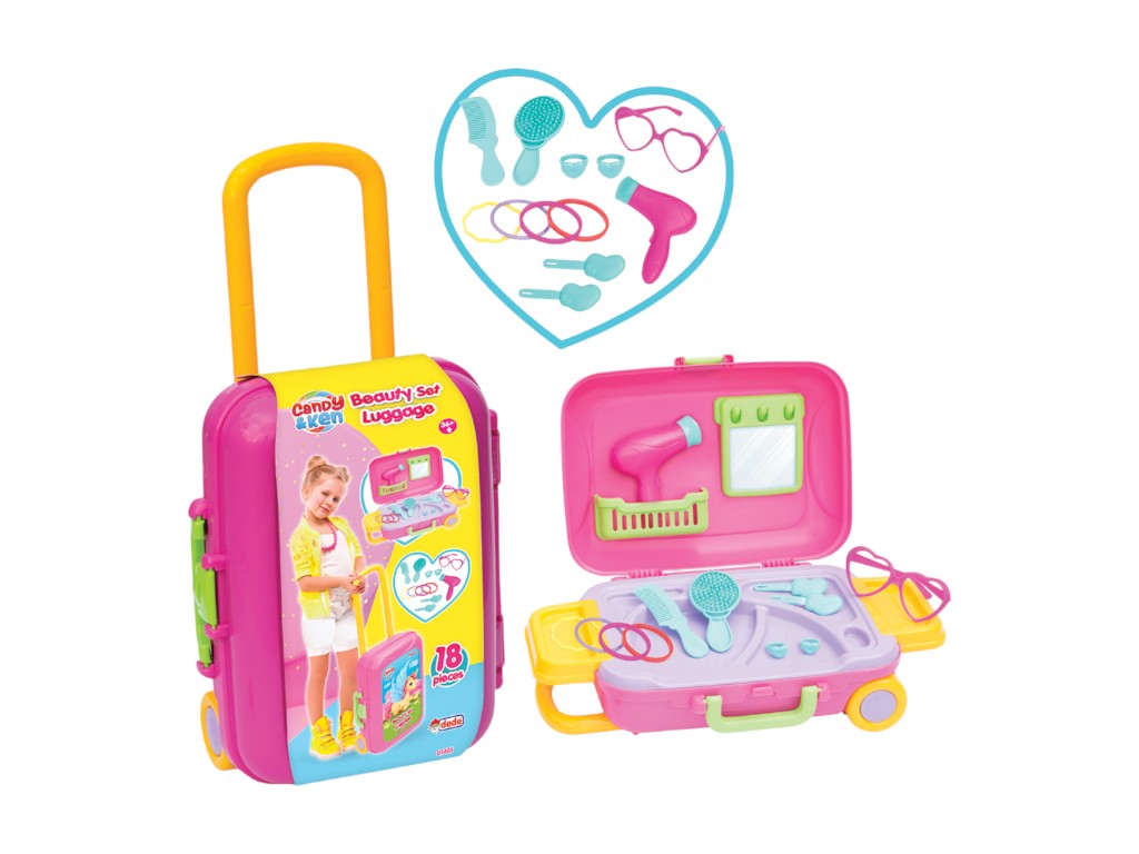 Игровой набор Парикмахерский салон в чемоданчике, Candy&amp;Ken; Dede
