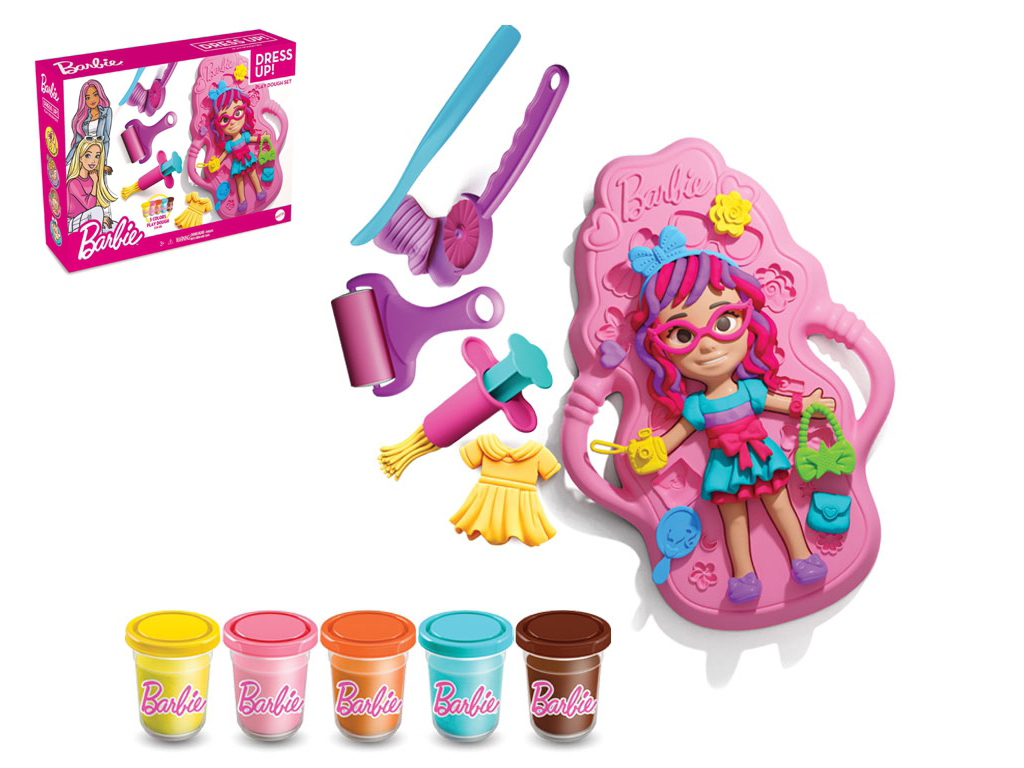 Набір для створення одягу з тіста 280 грам, Barbie 37x26,5x7,5 см, dede 03927