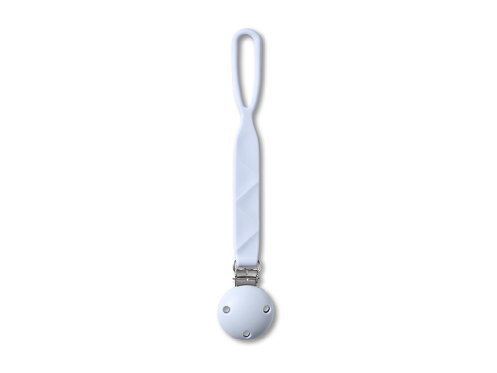 Тримач для пустушки силіконовий з кліпсою Блакитний, 0+, MSB-1469-02, BabyOno