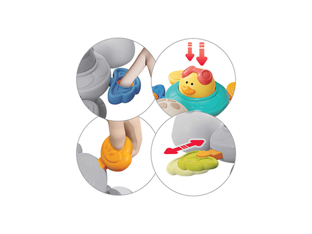 Игрушка сенсорная с присоской Черепашка, BabyOno