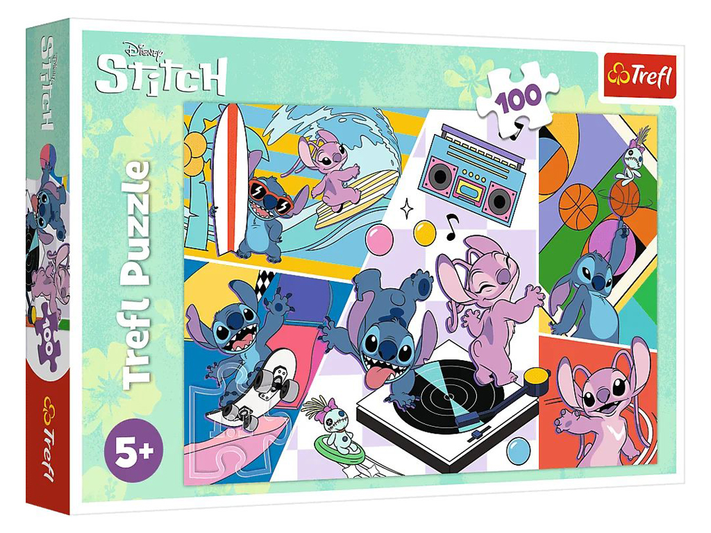 Пазл Trefl Stitch Спогади, 100 деталей