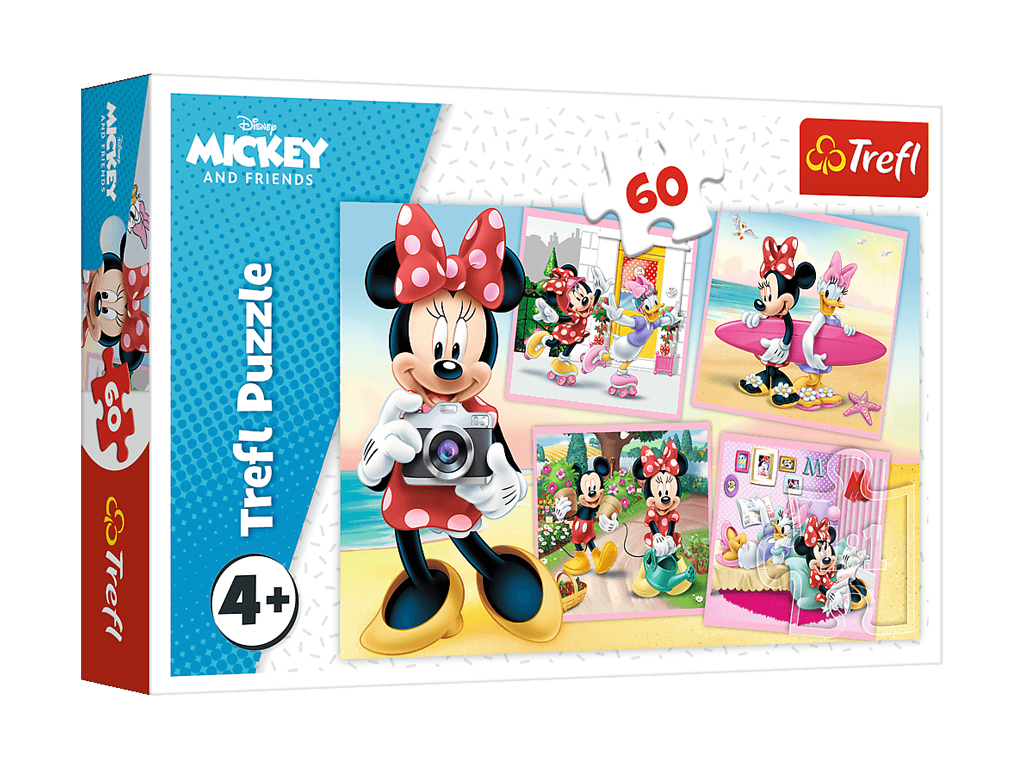 Пазл Trefl Disney Mickey Mouse Відпочинок Мінні, 60 деталей