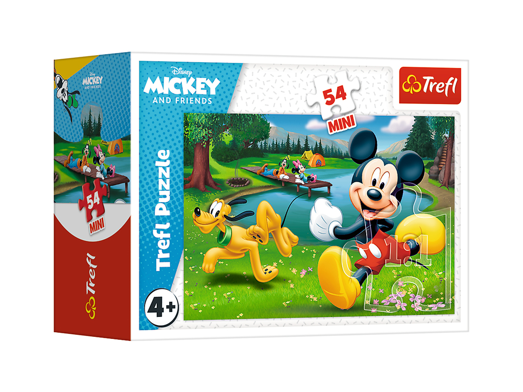 Пазлы У озера, Дисней Микки Маукс, 54 элемента Мини, Trefl