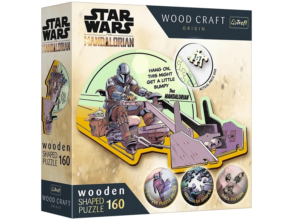 Пазл Trefl Wood Craft Star Wars Мандалорець, 160 елементів