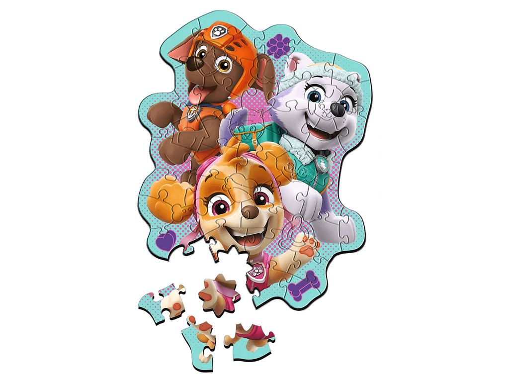 Деревянный пазл Trefl Paw Patrol Веселая компания собак, 50 элементов