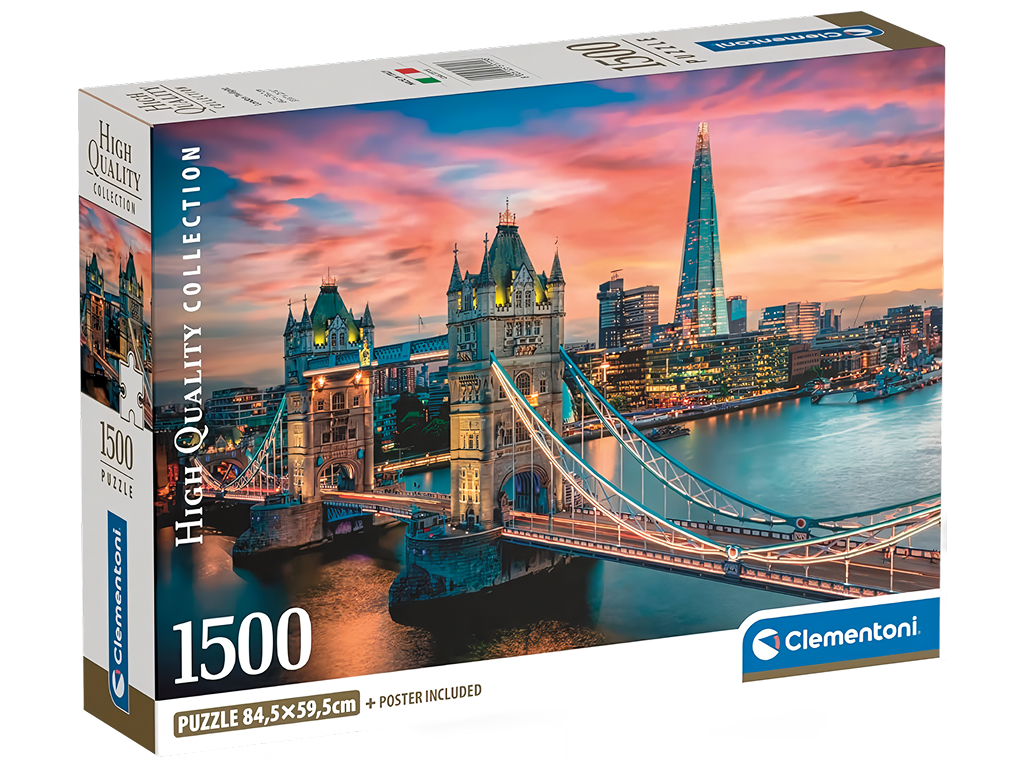 Пазли Лондон у сутінках Clementoni, 1500 елементів