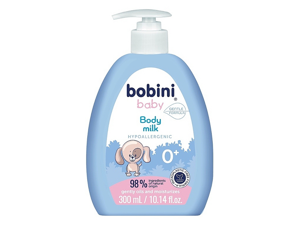 Дитяче молочко для тіла гіпоалергенне, 300 мл. 0+, Bobini Baby 34134