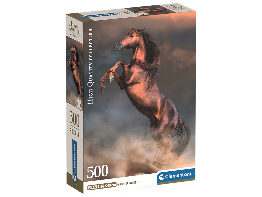 Пазлы Дикая рыжая лошадь Clementoni, 500 элементов