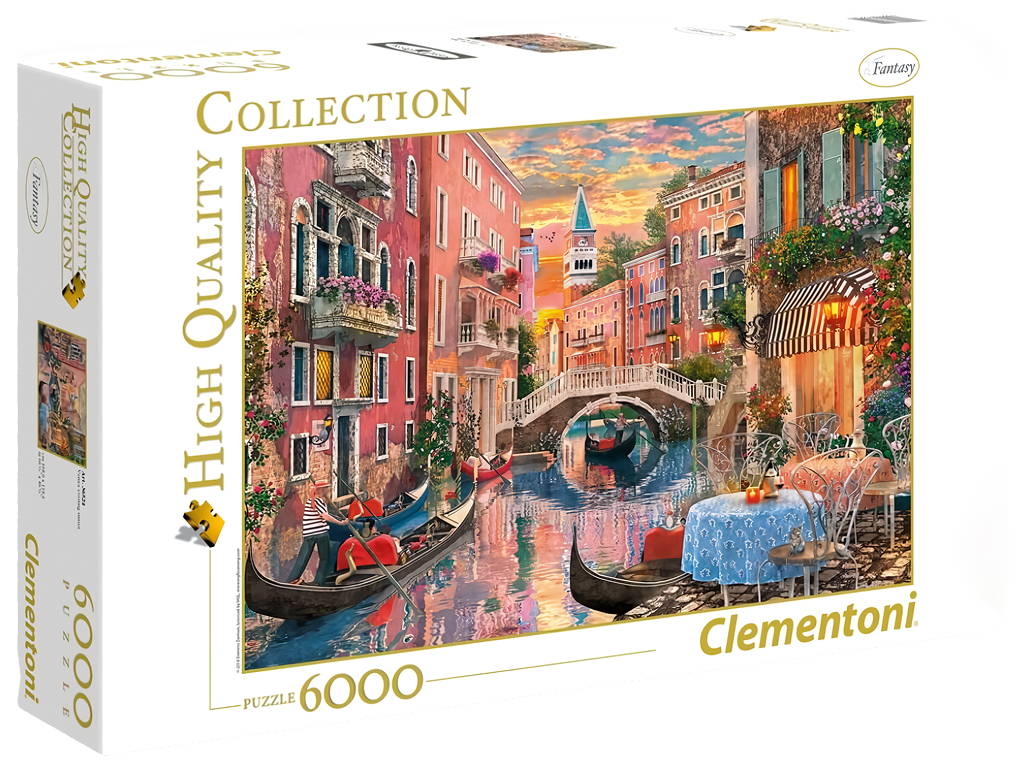 Пазлы закат в Венеции, Италия Clementoni, 6000 элементов