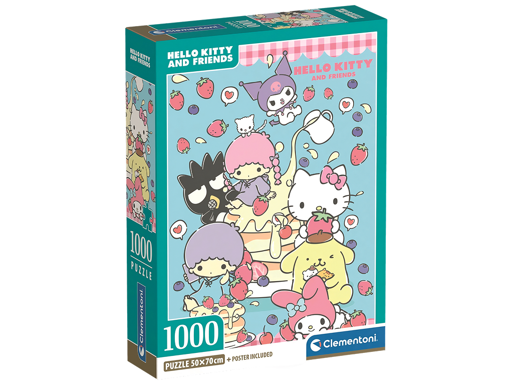 Пазлы Hello Kitty и ее друзья Clementoni, 1000 элементов